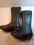 Cabela’s Tall Black Rubber Muck Rain Boots Men’s Size 8 Steel Shank Thinsulate