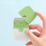 Functional User Friendly Compact Dual Head Mini Spatula with Cover Cleaning Tool
