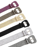 Women’s Pin Buckle Glitter Twinkle Faux Leather Belt Lady Shiny Blink Waistband