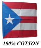 PUERTO RICO Rican FLAG BANDANA Cotton Scarf Head Neck Band Skull Face Mask Wrap