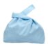 Canvas Wrist Bag Knot Pouch Women’s Portable Wrist Bag Purse Sky Blue