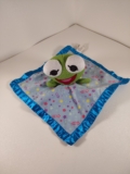Disney Baby Kermit Security Blanket Lovey Blue Satin Shooting Star Rattle Toy