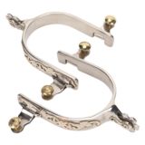 Focket Western Cowboy Spurs, 1 Pair Horse Spurs Stainless Steel Western Horse…