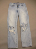 Rock&Republic Size 4 Womens Blue Cotton Blend Pocket Distressed Ankle Jeans 348