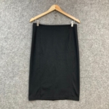 Commonry Skirt Womens 10 Black Straight & Pencil Cotton Blend 45821