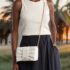 LARA genuine leather shoulder bag women girls black genuine leather