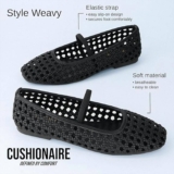 Cushionaire Women’s Weavy Squared Toe Woven Ballet Fla Size 8.5