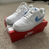 Size 6.5 Nike Court Vision LO NN white/Blue
