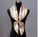 Pure 18 Momme Twill Silk Wrap Scarf Bandanna Flower ball Square Shawl 35’’new