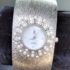 Delicate Clear Crystal Triple Leaf Bangle Bracelet In Rhodium Plating – 18cm L