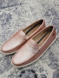 Marc Joseph NY Flats Shoe Girls 4.5 Slip On Leather Union St Orange Grain