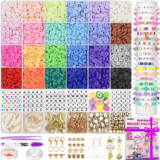 Clay Beads Bracelet Kit 6000pcs Jewellery Making Set DIY Gifts for Teen Girls