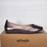 Size 7 – SoftWalk Safi – Pewter Metallic Leather