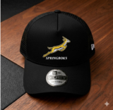 Springboks Rugby Logo Embroidered Trucker Hat Snapback Cap for Men