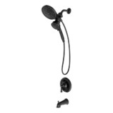MOEN Brecklyn 82611BL Single Handle 6-Spray Tub and Shower Faucet with Magnetix