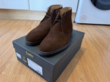 Loake 1880 Pimlico Brown Suede UK10F Goodyear Welted Chukka Boots, Brand New