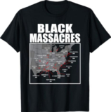African American History Awareness Map Afro Women Men T-Shirt