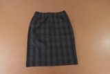 Levine Classics Women’s Size 6 Black Gray Plaid Pencil Skirt