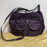 NWT 3pc Gold Coast Plum Nylon Coin Pouch Cosmetic Bag Crossbody Shoulder Purse