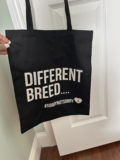 Breakups to Makeup Reusable Tote Bag, “Different Breed,# Sorry Not Sorry”, NEW