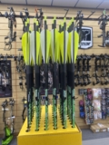 Greenacres 1 dozen Premium Spine Aligned Carbon Arrows by Victory w/ 4”Feathers