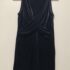 Umgee Navy Mix Floral Print Mini Dress  w/ Contrast Stripe Piping