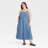Pact Women’s Coastal Double Gauze Beach To Brunch Maxi Dress Large French Navy