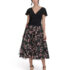New Adrianna Papell Women’s Size 4P Short Sleeve Blouson Beaded Gown