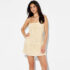 Old Navy Womens XXL Beige Puff Sleeve Smocked Fit & Flare Maxi Dress NWT