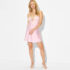 Tommy Hilfiger Dress Women Medium Pink/red White Stripe Eyelet Lace T-Shirt Mini