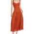 DKNY Women Midi Slip Satin Dress Fit&Flare Color block Black/Cloud Size 6 NWT