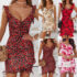 LANDS’ END LYOCELL TIERED LADIES MIDI DRESS.