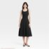 Adrianna Papell Blush Floral Jacquard Fit and Flare Dress Size 8 V-Neck
