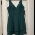 LuLaRoe CARLY High Low Dress Flowers Short Sleeve Round Neck Womens Size M