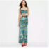SHANA $99 Vibrant Abstract Art Print Casual Lantern Dress Size Small