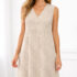Catherines Plus Navy Blue Sleeveless A-line Jewel Neck Midi Dress 5X, 34/36W