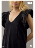 NWT Daily Practice by Anthropologie Malibu Creek Dress  M Black