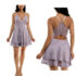 Soft Surrounding Criss Cross Back Sleeveless Summer Dress Lilac Rayon Blend L