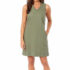NEW Briggs Women’s Lightweight Ruffle V-Neck Linen Blend Dress Size XL