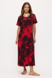 Travel Knit Dress, long A-Line, S/S, Stretchy NO-IRON poly/span.   #512