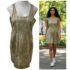 Marciano By Guess  Black Bodycon Stretch Cocktail Dress Sz 3 (US XS)  Mob Wife