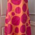 Lennie for Nina Leonard Maxi Dress Sz Medium Blue Green Print Sleeveless Beaded