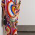 Diane von Furstenberg Black White Abstract Print Wrap Midi Dress 2XL