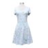G-25 Adrianna Papell White Lace Tiered Dress Size 14W NWT  Square‑Neck Midi