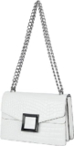 Crossbody Bags for Women Crocodile Grain Crossbody Purse Chain Small Purse Leat
