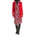 Eloquii Womens Dress 28 Red Sheath Short Sleeve Foldaway Collar Career Cocktail