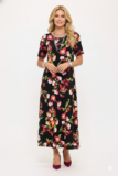Jostar, Travel Knit Dress, long A-Line, S/S, Stretchy NO-IRON poly/span.   510