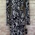 Lauren Ralph Lauren Dark Green Floral Tiered Peasant Long-Sleeve Dress chiffon