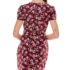 FRESH PRODUCE Small Cosmos Pink $75 Pinstripe Drape Cotton Jersey Dress NWT S