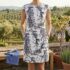 ZARA NEW WOMAN FW23 CUT OUT PLEATED MIDI DRESS PURPLE | 3564/179